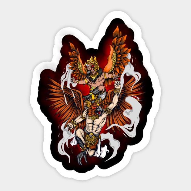 Garuda Sticker by Aryaatmawira Art